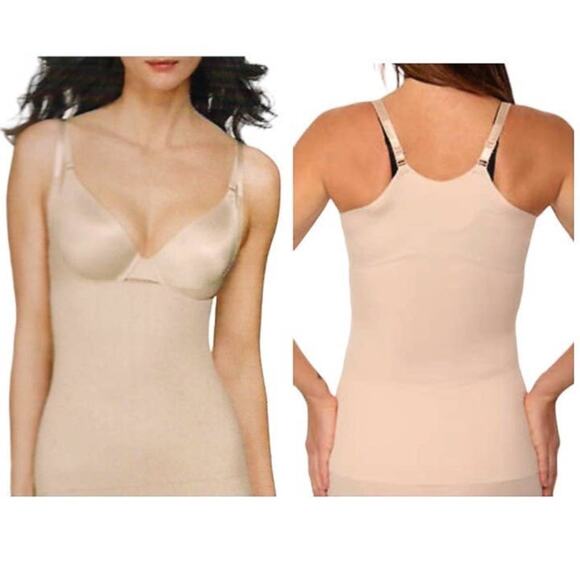WACOAL iPant Beige Cupless Torsette Style Camisole 802171 ~ Women's Size 8 XL - Picture 1 of 4